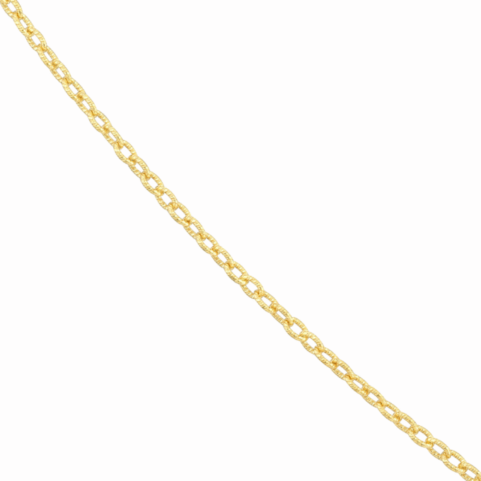 Textured Forzantina Chain 1.85mm in YGF 20" Length