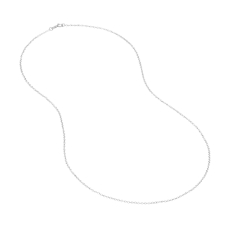 Sterling Silver Cable Chain 20" with 1.35mm Thickness