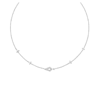 Ania Haie Geometric Satellite Station Necklace in Silver