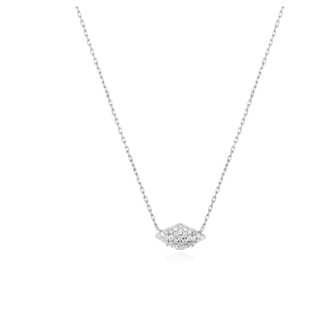 Ania Haie Silver Pave Sparkle Pendant Necklace