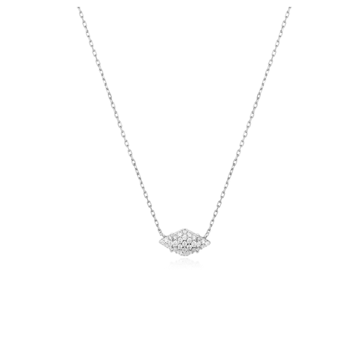Ania Haie Silver Pave Sparkle Pendant Necklace