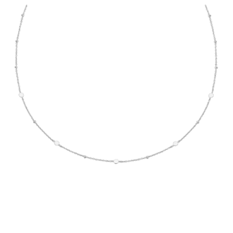 Ania Haie Silver Disc Station Necklace 16" + 2" Extender