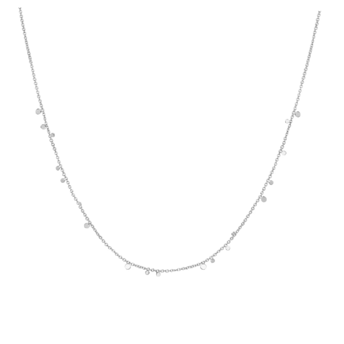Ania Haie Mini Drop Disc Station Necklace 16" + 2" Extender