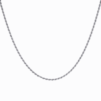 RHP Rope Chain 2mm in Sterling Silver 22" Length