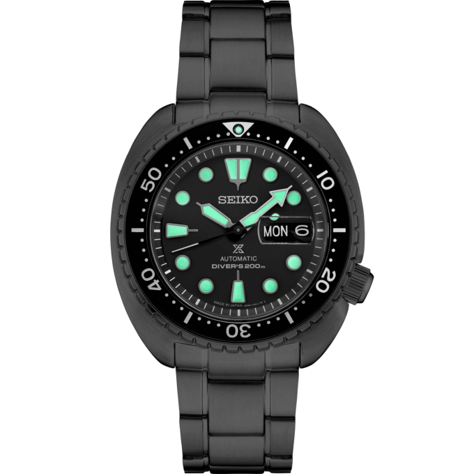 Seiko Men's Black Prospex Automatic Diver's Watch