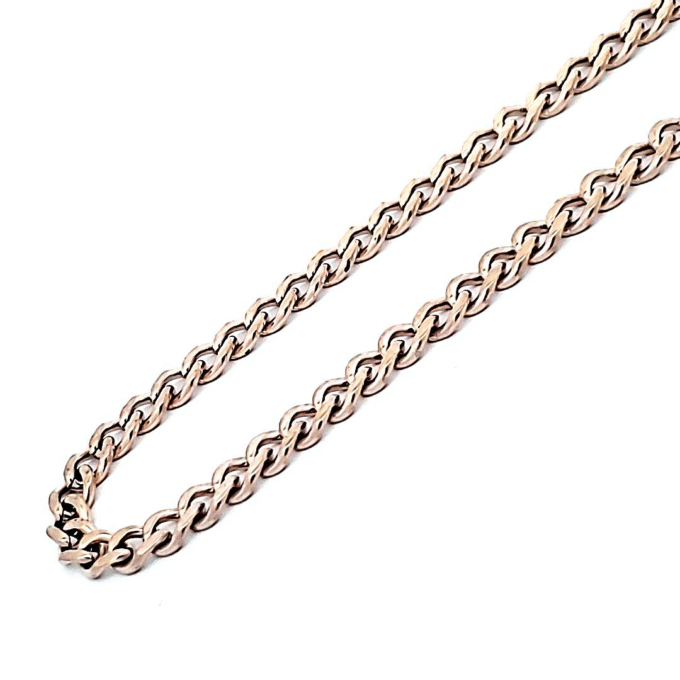 3.5mm Stainless Steel Rose Curb Chain 24" Length