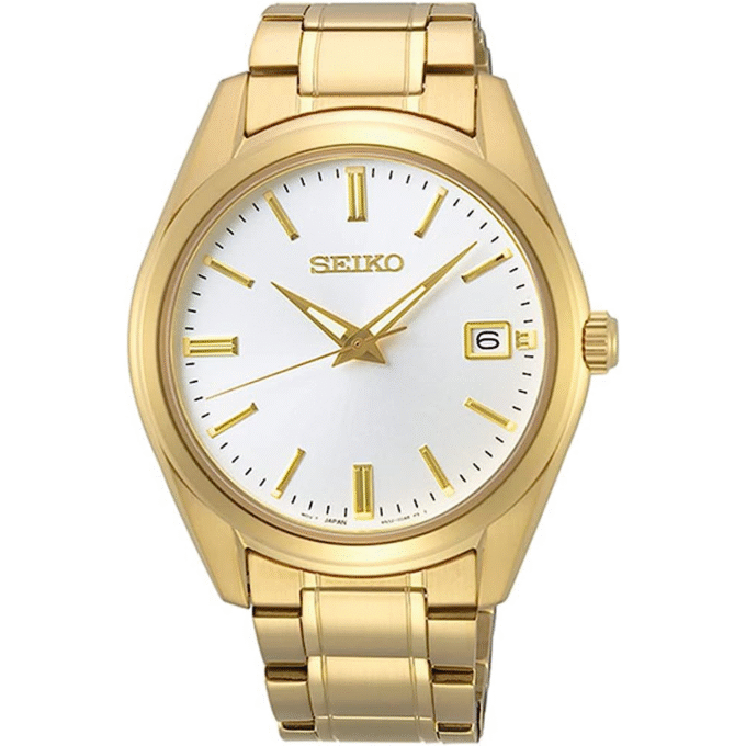 Seiko Men's Yellow Stainless Steel Dress Watch