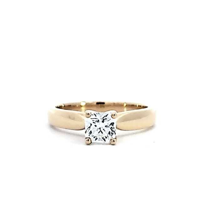 Hearts on Fire Serenity Engagement Ring with .70ctw in 18k Yellow Gold