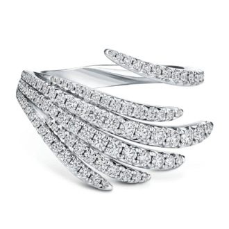 Hearts on Fire Vela Cocktail Ring with .92ctw Round Diamonds in 18k White Gold