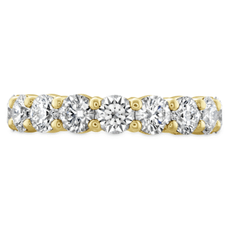 Hearts on Fire Signature 9 Stone Diamond Band in 18k Yellow Gold