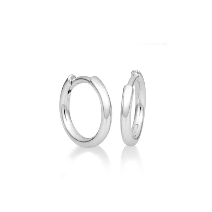 Sterling Silver Petite Huggie Hoop Earrings for Everyday Elegance
