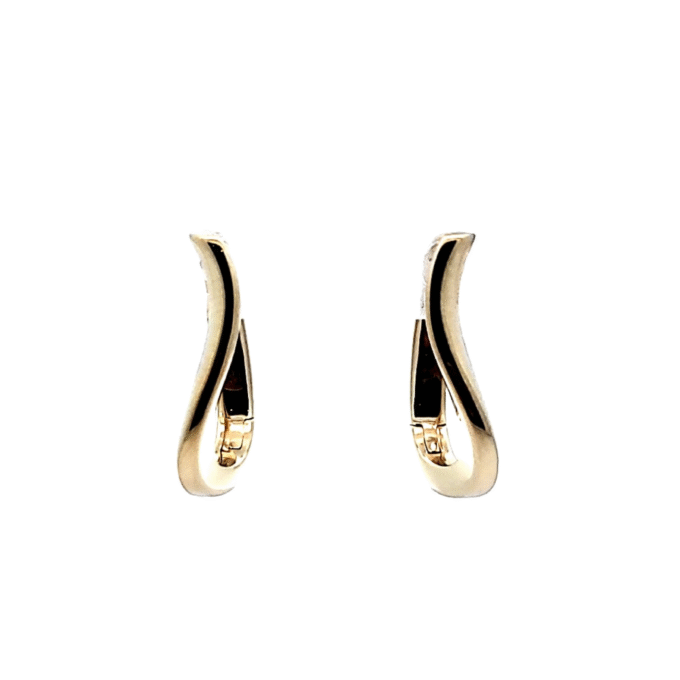 Gold-Plated Twist Hoop Earrings for a Chic Look