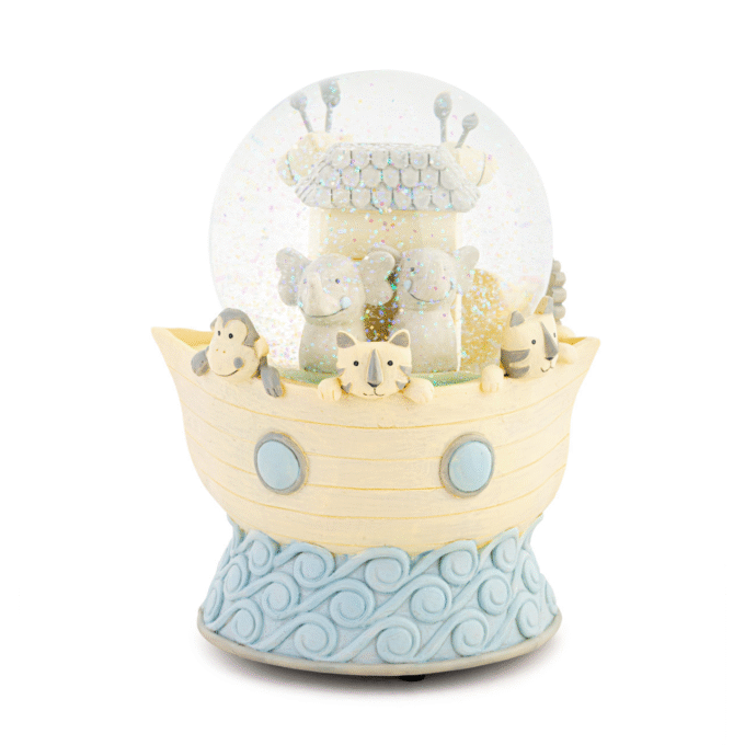 Noah's Ark Musical Water Globe "Somewhere Over The Rainbow"