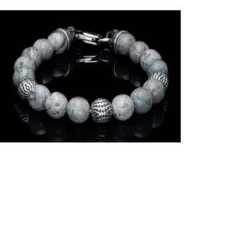 William Henry Seaside Bracelet with Silver Lace Agate