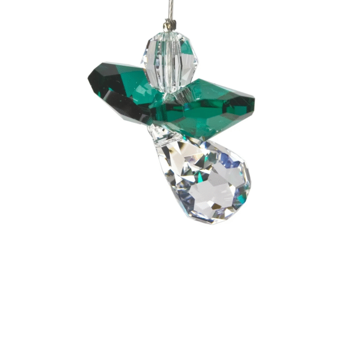 Crystal Guardian Angel - May Birthstone Keepsake