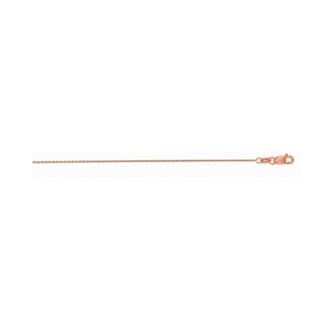 18" Cable Chain in 18k Yellow Gold with Claw Clasp