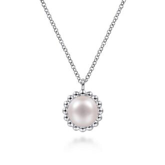 Gabriel Bujukan Necklace with Silver Pearl in Sterling Silver