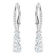 Swarovski "Attract Trillogy" Earring with White crystals in White