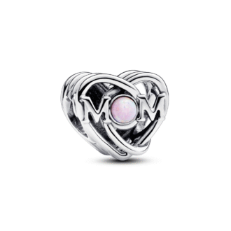 Pandora Openwork Mom & Heart Charm