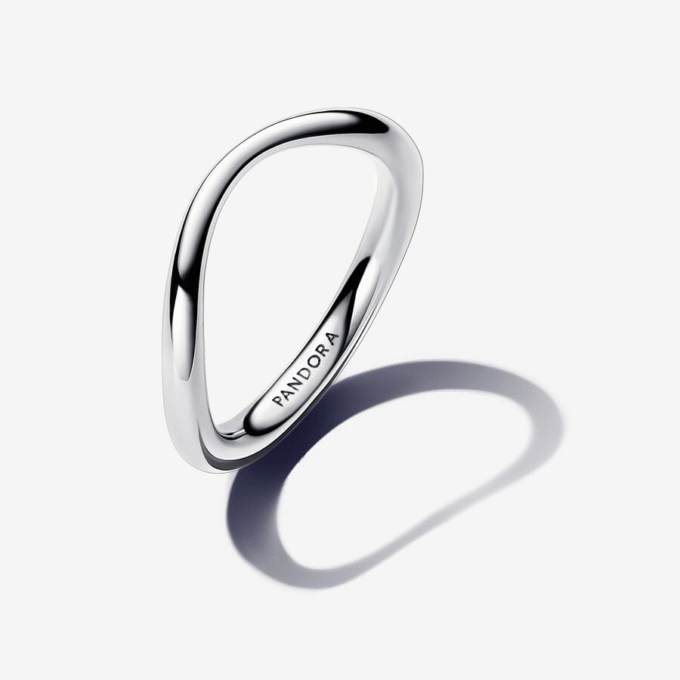 Pandora Organic Shaped Stackable Band Ring