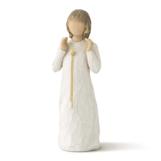 Willow Tree Truly Golden Girl With Gold Necklace