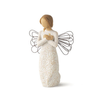 W/Tree Remembrance Carved Design with Gold Heart on Chest