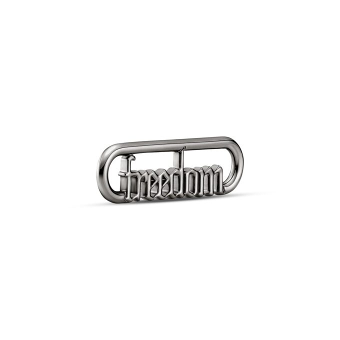 Pandora Freedom Script Ruthenium-Plated Long Link Bracelet