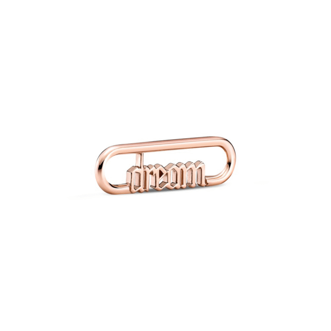 Pandora Dream Script 14K Rose Gold-Plated Long Link Bracelet