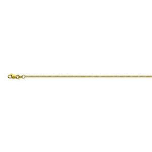 Curb Chain Necklace 1.05mm in 14k Yellow Gold 18" Length