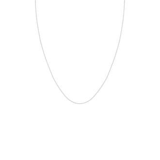 Box Chain 24" Length in 14k White Gold