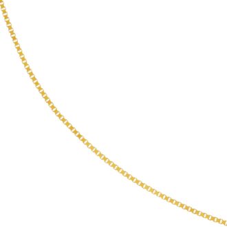 Box Chain 24" in 14k Yellow Gold