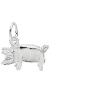 Rembrandt Pig Charm in Sterling Silver