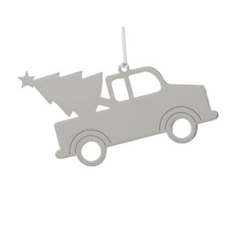 Personalized Truck with Tree Ornament and White Tassel