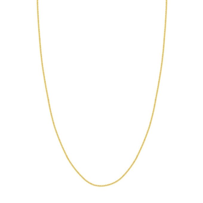 Wheat Chain 20" Length in 14k Yellow Gold