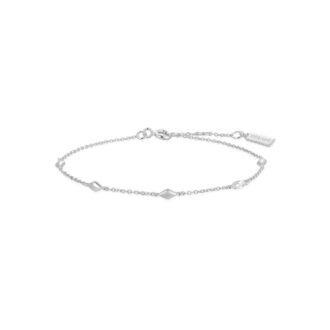Ania Haie Multi Rhombus Station Bracelet in Silver