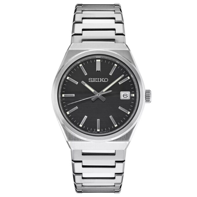 Seiko Men's Essential Black Dial Dress Watch