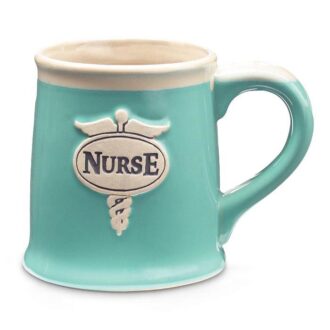 Mint Green "Nurse" Porcelain Mug for Perfect Coffee Moments