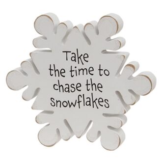 This charming 8" Snowflake Sitter, adorned with an inspiring quote, beautifully captures the essence of winter wonder. Perfect for decorating your home, it encourages you to slow down and appreciate the beauty of snowflakes. A delightful addition to any seasonal decor or a thoughtful gift for winter lovers!