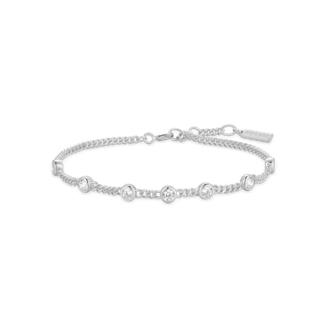 Ania Haie Multi Bezel Cubic Zirconia Station Bracelet