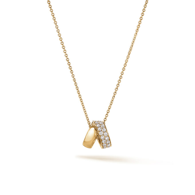 Hearts on Fire Multi-Wear Rondel Diamond Pendant with .45ctw in 18k Yellow Gold