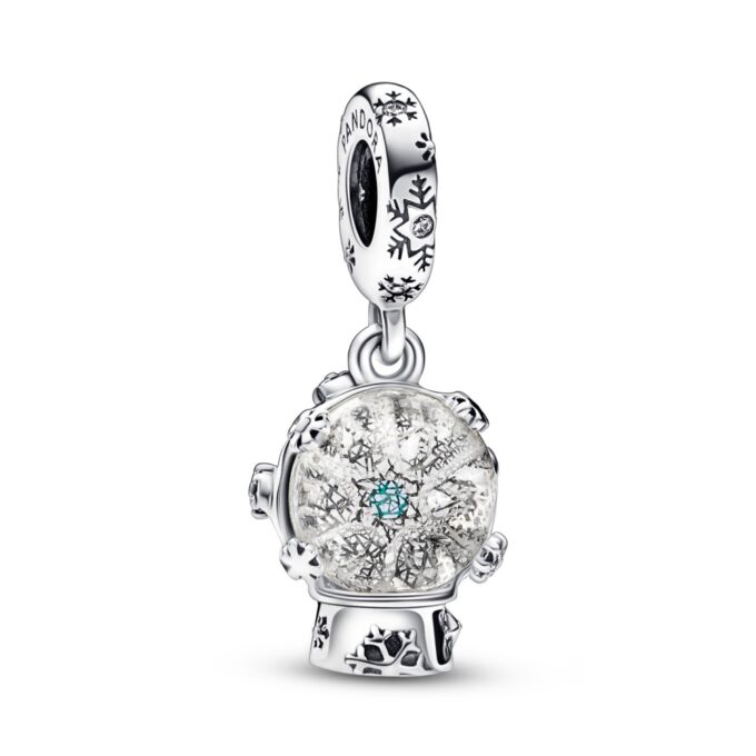 Snowflake Snow Globe Dangle Charm