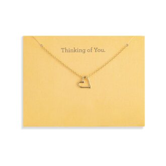 YGP "Thinking of You" Open Heart Pendant Necklace 18"