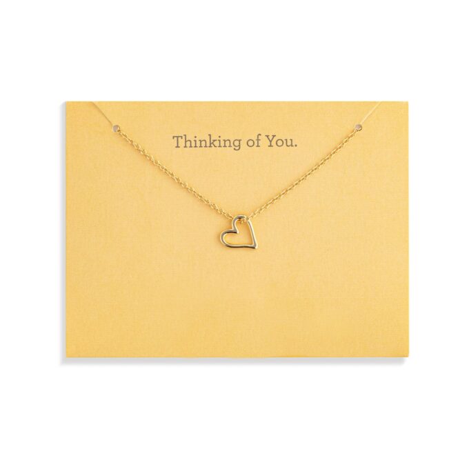YGP "Thinking of You" Open Heart Pendant Necklace 18"