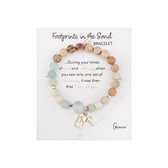 7-Inch Footprints in the Sand Bead Bracelet