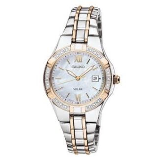Seiko Women's Solar Watch with MOP Dial
