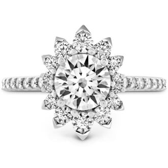 Hearts on Fire Behati Oval Halo Engagement Ring with .89ctw Diamonds in 18k White Gold