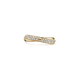 Hearts on Fire Inside/Out Flip Open Ring with .23ctw Round Diamonds in 18k Yellow Gold