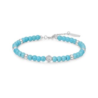 Ania Haie Silver Turquoise Bead Bracelet