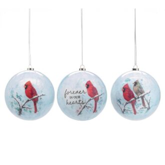 Colorful 4" Cardinal Paper Mache Ornament