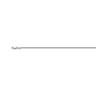 Wheat Chain 1.25mm in Sterling Silver, 20" Length